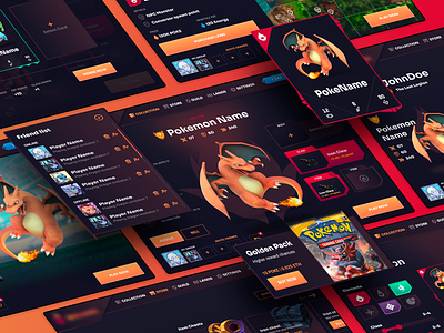 Play-to-Earn NFT Game UI blockchain branding crypto decentralized game gaming graphic design metaverse nft nft game p2e game play to earn rebranding ui ux web3