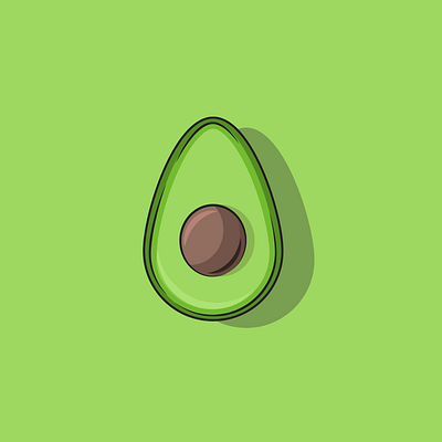 Avocado design illustration vector