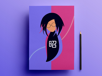 30 Minute Design Challenge - #6 art character design character illustration concept art design challenge flat design flat illustration geometric art girl illustration minimal poster art women