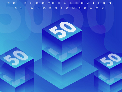 50 Shoot Celebration in Dribbble By amdesignspack amdesignspack logo branding covid 19 illustration ios isometric isometric art isometric design isometric illustration minimal typography ui ux vector