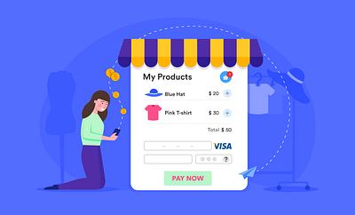payment collecting 2d art adobe banner design blog post flat illustration illustration illustrator jotform payment payment method