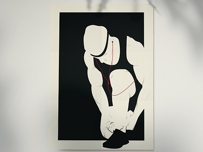 Gym Wall Poster boy illustration character illustration design flat illustration gym gym wall poster illustration motivational poster portrait sports poster sports wall poster the chillustrators wall poster