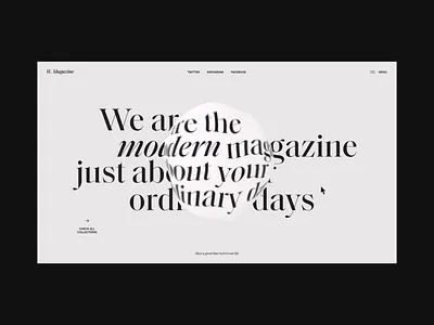 W. Magazine Website | Random Page Animation animation concept interaction interface magazine motion typography ui ux video web website