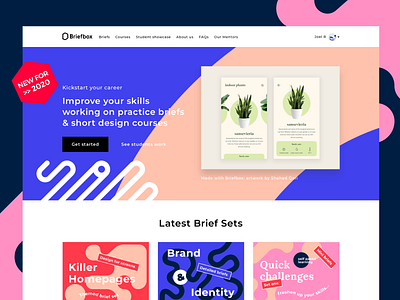 Introducing the brand new Briefbox! briefbox briefs cards design designers homepage illustration landing practice design ui