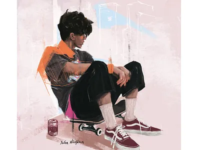 Skater boy colors fashion fashion illustration illustration illustration art mensfashion skater style vans