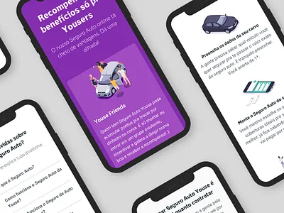 Youse Auto Insurance web brand identity desktop design insurance insurance company insurtech interface material material design seguro seguro auto ui ui design web web design youse