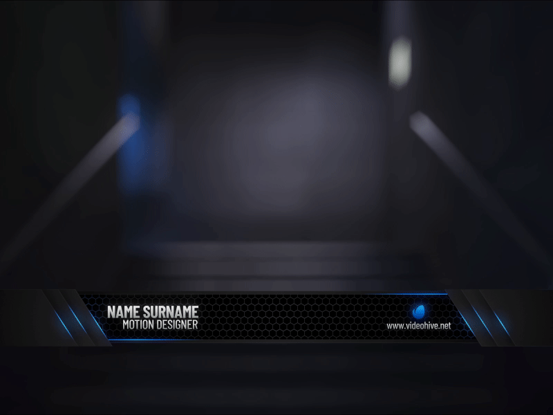 Dark Lower-third 01 after affects dark hi tech light lower third sport temple