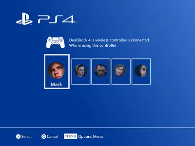 Select User Type dailyui dailyui064 dailyuichallenge design playstation playstation 4 select user type selectusertype uidesign
