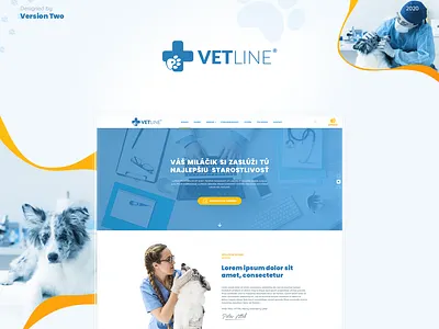 Vetline - Webdesign cat design dog illustration illustrator logo paw photoshop ui ui design uiux ux ux design veterinary web webdesign website design