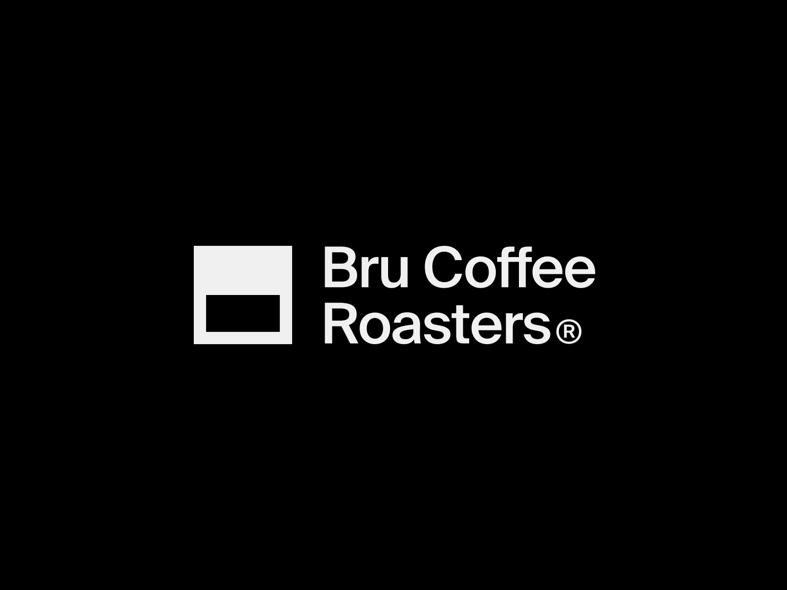 Bru Coffee Roasters brand brand identity branding coffee geometric graphic design logo minimal modern packaging