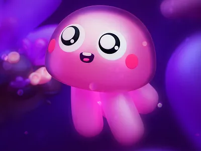 🐙 3d character illustration