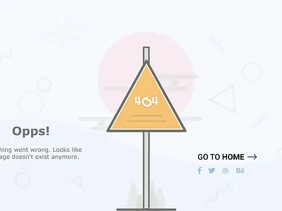 404 Not Found - Minimal Design 404 404 error page 404error adobe xd design landing page ui ux web website