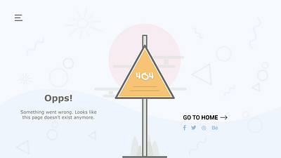 404 Not Found - Minimal Design 404 404 error page 404error adobe xd design landing page ui ux web website