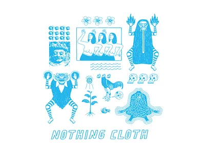 Mystics in Bali art artwork brand design illustration illustration art t shirt design