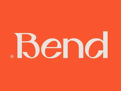 Bend agency brand branding display lettering logo logotype sharp smart type typography web