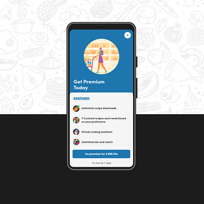 Recipe App - Premium food food app popup premium pro recipies