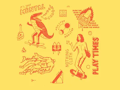 Crocodile Skate art artwork brand design design designs illustraion lowbrow lowbrow art t shirt design t shirt illustration