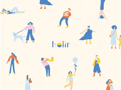 hollr 03 branding connected connection design identity