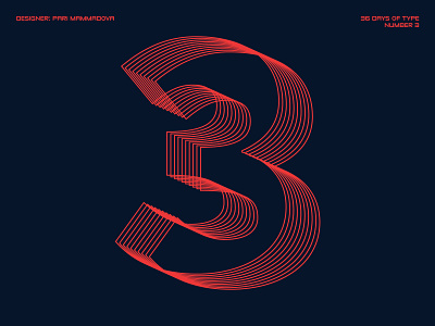 36 Days of Type — Number 3 36days 3 36daysoftype 36daysoftype07 challenge daily design type typedesign typography
