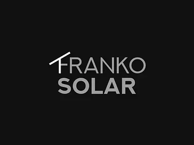 Franko Solar | Solar Station branding css css animation design flat html icon logo minimal solar solar panel typography vector