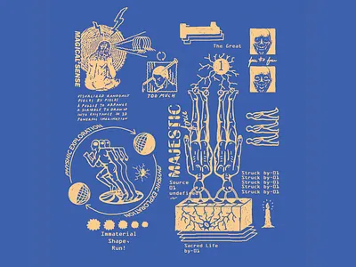 Majestic Force art artwork brand brand design design designs illustration illustration art lowbrow lowbrow art t shirt design t shirt illustration