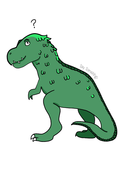 rex cartoon concept creative cute design dinosaur feathers illustration prehistoric rex t trex type art tyrannosaurus rex