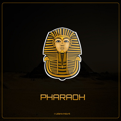 PHARAOH 2d art cartoon design flat iconic illustration logo minimalist vector