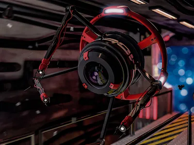 Rescue Drone Concept 3d art concept art render scifi spaceship