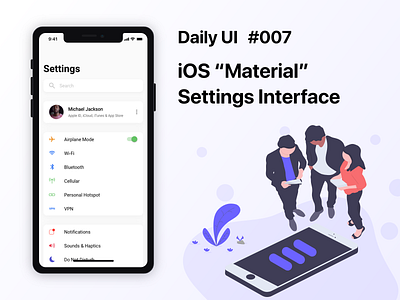 Daily UI Challenge / 007 - Settings 007 dailyui design ui ux