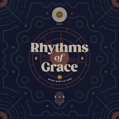 Rhythms of Grace circles design grace line art music podcast podcast cover radial design rhythm rhythms