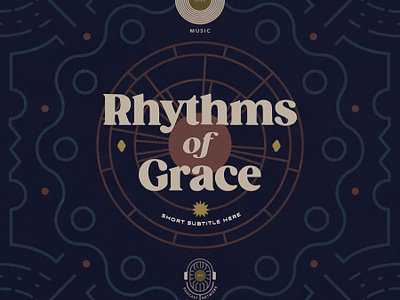 Rhythms of Grace circles design grace line art music podcast podcast cover radial design rhythm rhythms
