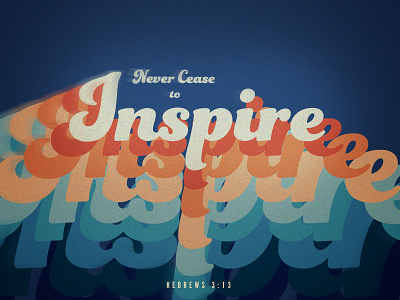 Inspire daily retro typography verse