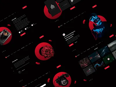 Photographer Landing page animated animated gif clean design flat icons landingpage photographr photography ui web website