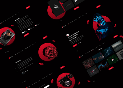 Photographer Landing page animated animated gif clean design flat icons landingpage photographr photography ui web website