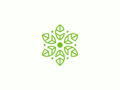 Leaves Logo Design app brand branding clean design green illustration inspiration internet leaf leaf logo leaves line art logo minimalist modern modern logo symbol ui vector