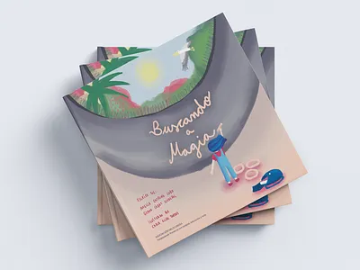 Buscando a magia Cover Illustration artwork book children book illustration childrens book cover digital illustration digital painting illustration