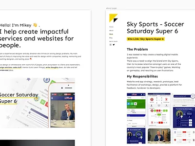 A simple (free) portfolio clean design freedownload helpingothers home page layout portfolio portfolio site product simple typography ui website