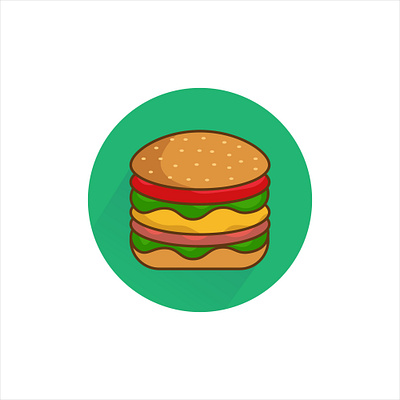 Burger Icon branding burger burger icon burger logo food logo logo logo design