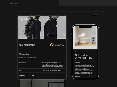 Verdo© | Agency Website agency concept design free landing page minimalist modern template ui ux web web design webdesign website