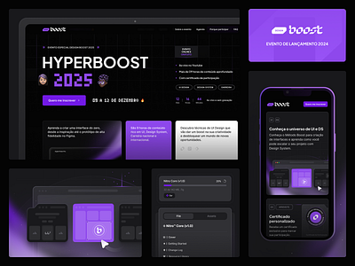 Event HyperBoost 2024 brazil darkui designboost landing page ui uidesign uxui webdesign website