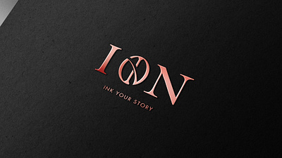 ION Rose Gold Logo design logo