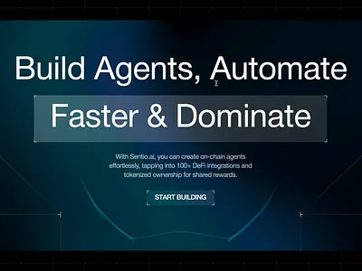 Sentio AI - AI Agents for Web3 3d agents ai crypto web design web3