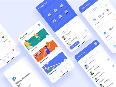 Idea Space : Sport App app application blue clean dribbble follow green illustraion like logo orange sport ui ui design user experience user interface ux