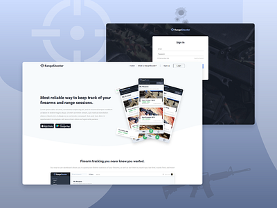 RangeShooter Web Design app branding design graphic design rangeshooter ui ux web web design web development
