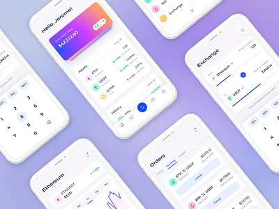 Cryptocurrency Mobile App design: iOS Android ux ui designer android android app design android app designer app app design app interface app interface designer app ui design app ui designer application application design apps ui design ios iphone mobile mobile app mobile app design mobile applications design mobile ui mobile ui designer