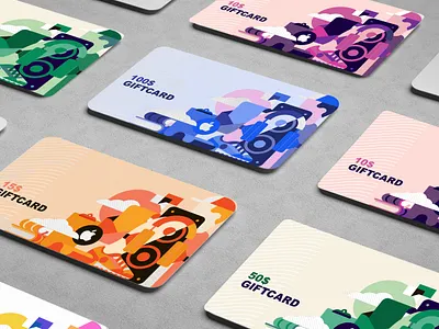 Gift Card app branding design flat icon illustration ui uiux ux vector