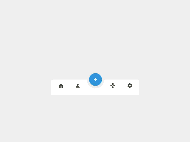 Simple Navbar adobe xd animation navbar ui