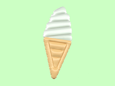 The Inflatables 005 // Ice Cream 3d 3d art adobe adobe dimension c4d cinema 4d cinema4d maxon maxon3d maxonc4d