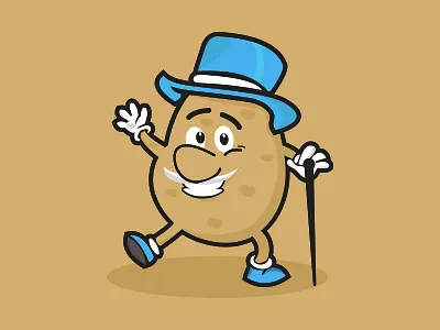 Potato Enterprises agriculture cartoon character design enterprise illustration logo mascot potato potatoes