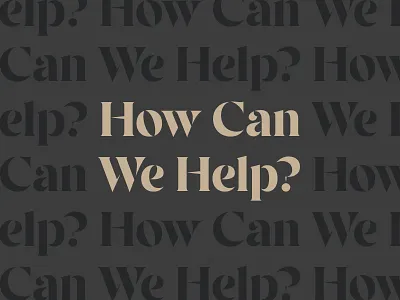 How Can We Help? (COVID-19 Edition) advice brand identity brand strategy branding business design free advice help idenity illustration package design packaging strategy typogaphy
